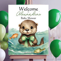 Baby Otter Gender Neutral Baby Shower Welcome