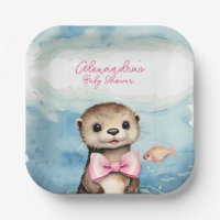 Baby Otter Girl Baby Shower