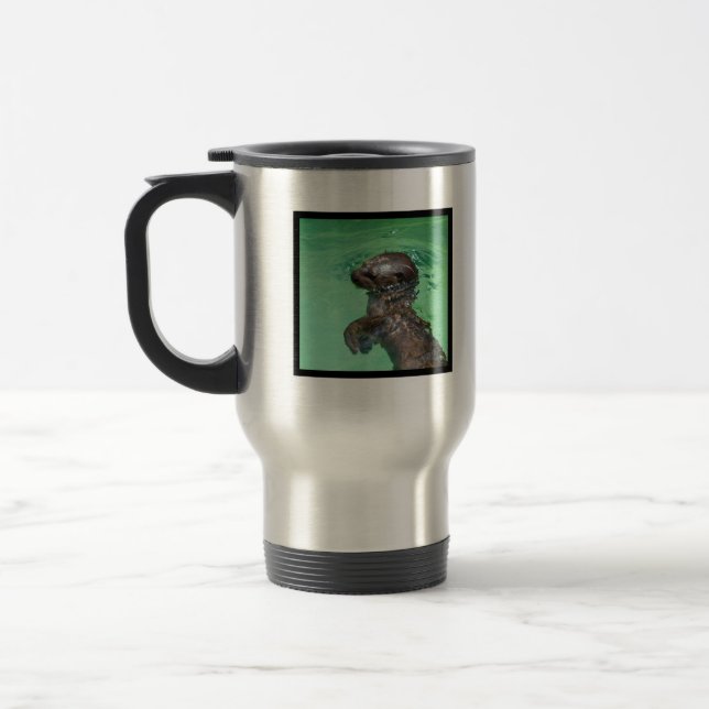 Baby Otter  Travel Mug (Left)