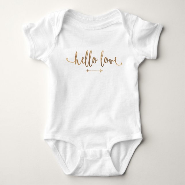 BABY OUTFIT ONSIE | Boho Gold Arrow Modern Chic Bodysuit (Front)