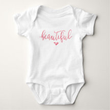 BABY OUTFIT ONSIE | Modern Pink Beautiful Script