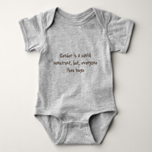 baby outfit with a political message baby bodysuit