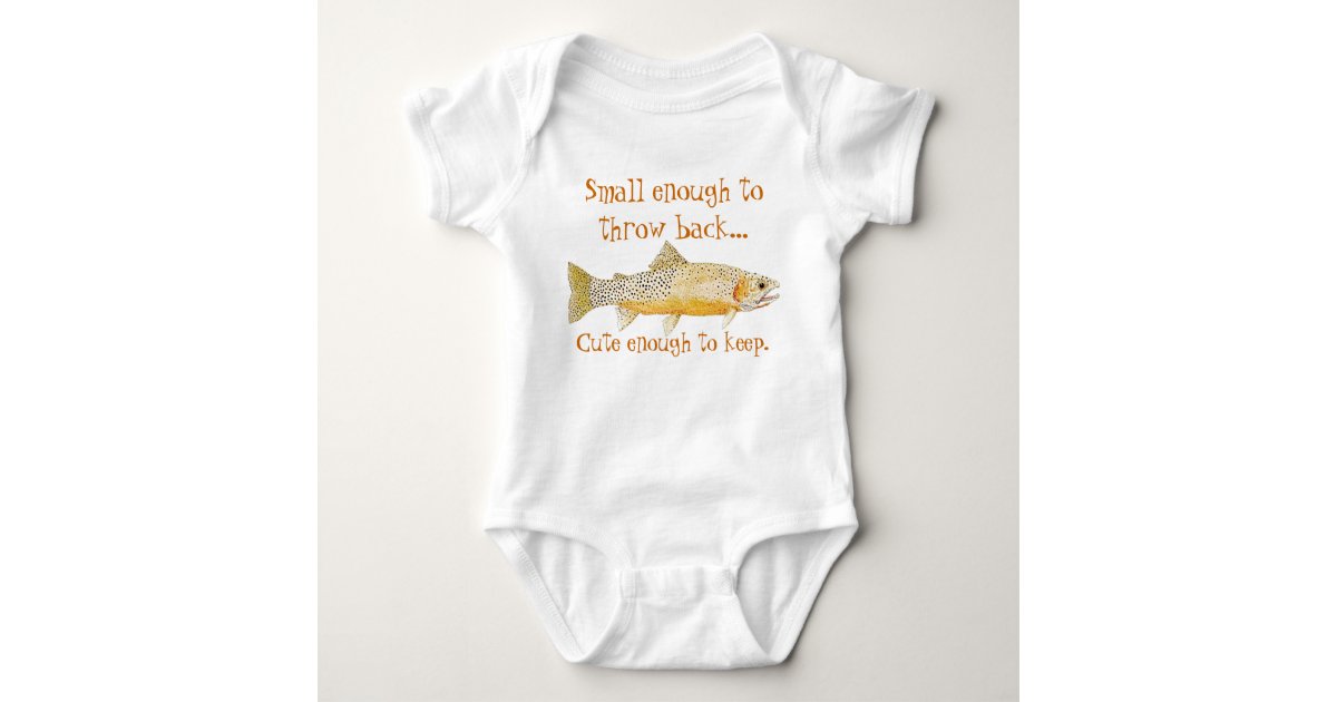 Baby Outfit with Westslope Cutthroat Trout Baby Bodysuit