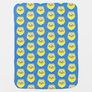 Baby Owl Cartoon Baby Blanket