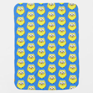 Baby Owl Cartoon Baby Blanket