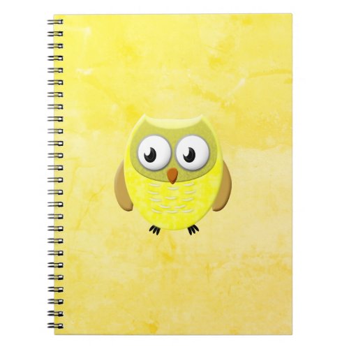 Baby Owl Cartoon Notebook