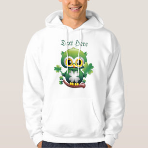 Baby Owl Cute St Patrick Cartoon Hoodie