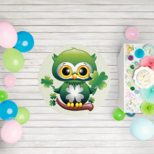 Baby Owl Cute St Patrick Cartoon Outdoor Rug