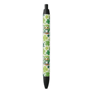 Baby Owl Cute St Patrick Cartoon Pen
