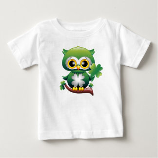 Baby Owl Cute St Patrick Cartoon T-Shirt