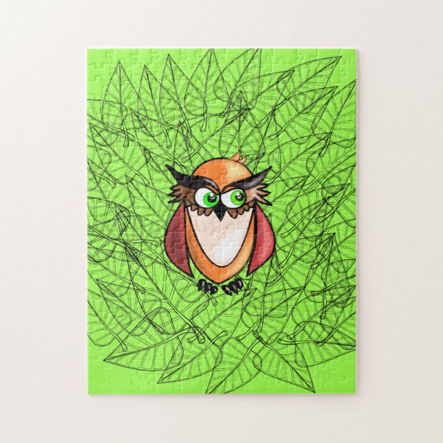 Baby Owl Jigsaw Puzzle (Vertical)