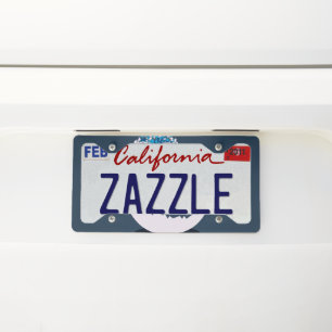 Baby owl license plate frame