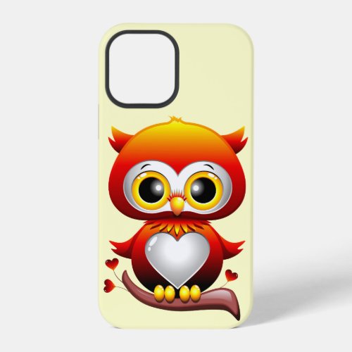 Baby Owl Love Heart Cartoon  iPhone 12 Pro Case