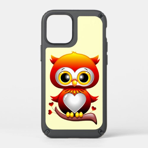 Baby Owl Love Heart Cartoon  Speck iPhone 12 Mini Case