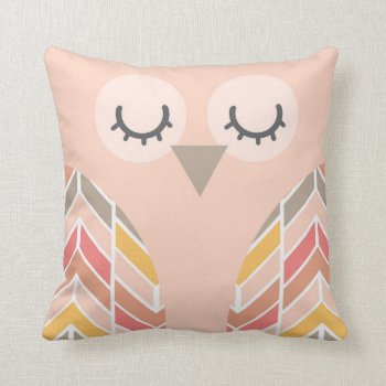 Baby Owl Nursery Throw Pillow by OS_Designs at Zazzle