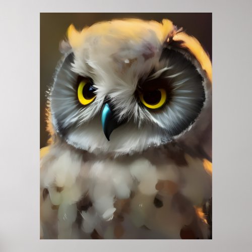 Baby Owl Poster