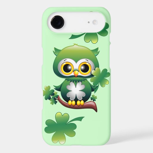 Baby Owl St Patrick Cartoon iPhone 4/4S Case (Back)