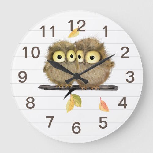 Baby Owls Wall Clock