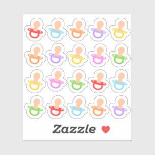 Baby Pacifier Cute Colourful Dummy Planner Sticker