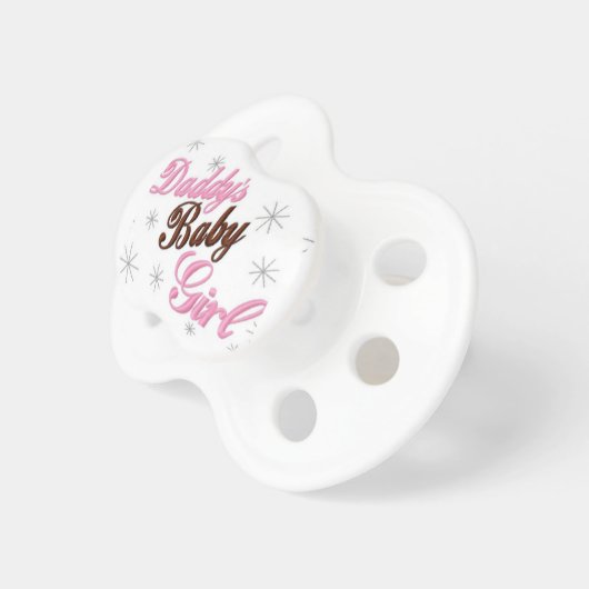 Baby pacifier Daddy's Baby Girl (Front Right)