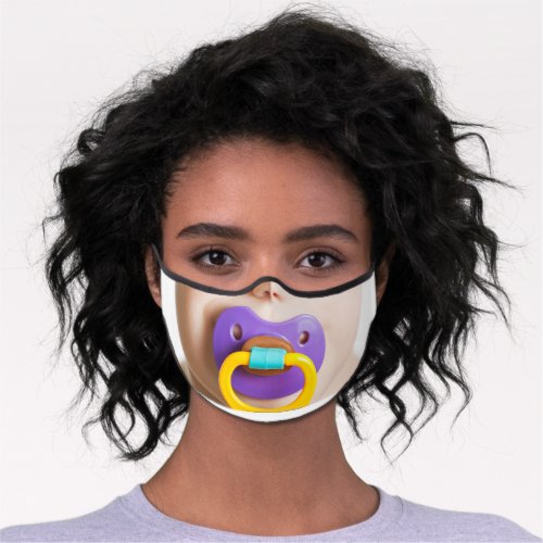 Baby pacifier face mask