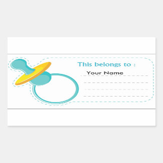 Baby Pacifier Sticker : This belongs to