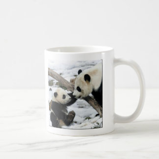 baby panda and mom coffee mug