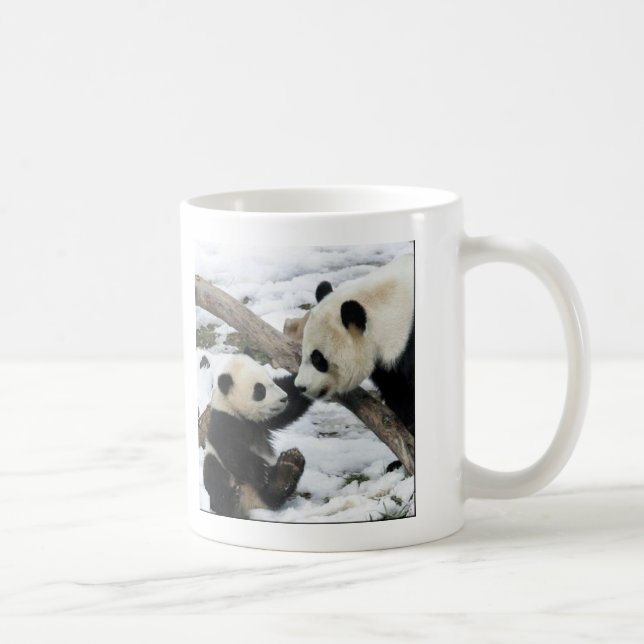 baby panda and mom coffee mug (Right)