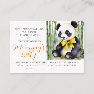 Baby Panda Baby Bump Game Guess Mom's Belly Size Enclosure Card