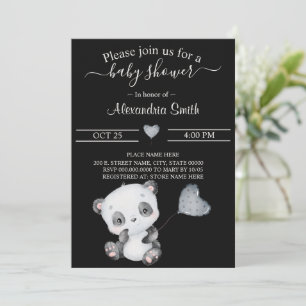 Baby Panda Baby Shower Invitation