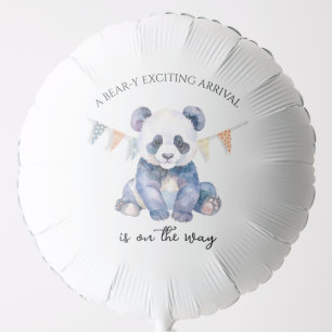 Baby Panda Baby Shower Invitation Balloon