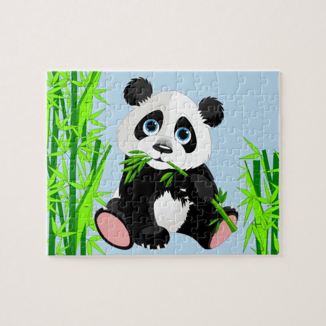 Baby Panda Bear Game Puzzle (Horizontal)