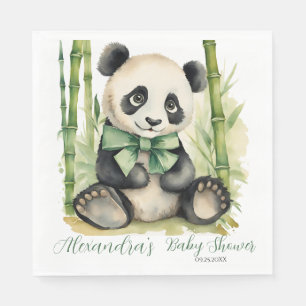 Baby Panda Bear Gender Neutral Baby Shower Napkins