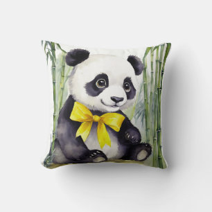 Baby Panda Bear Gender Neutral Throw Pillow