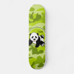 Baby Panda; Bright Green Camo, Camouflage Skateboard at Zazzle