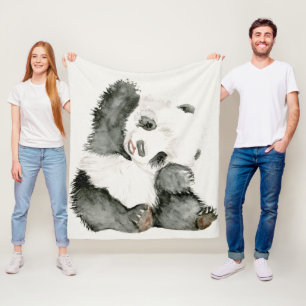 Baby Panda Cute & Furry Fleece Blanket