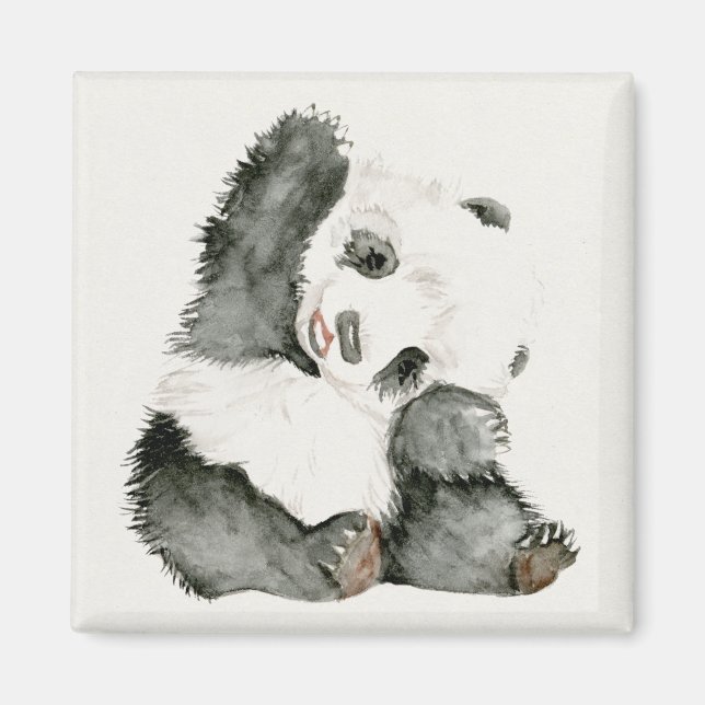 Baby Panda | Cute & Furry Magnet (Front)