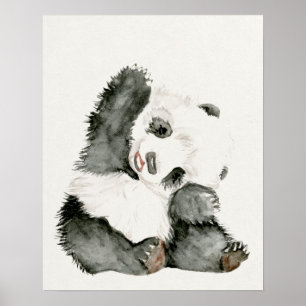 Baby Panda Cute & Furry Poster