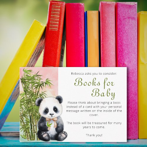 Baby Panda Gender Neutral Baby Shower Enclosure Card