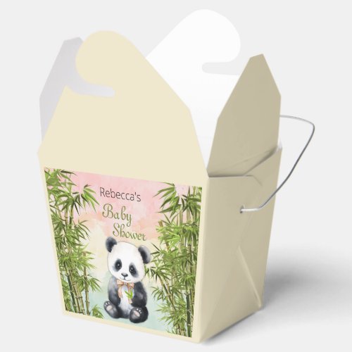 Baby Panda Gender Neutral Baby Shower Favor Boxes