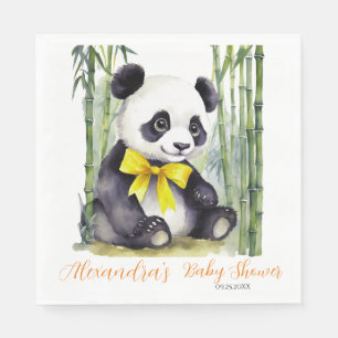 Baby Panda Gender Neutral Baby Shower Napkins