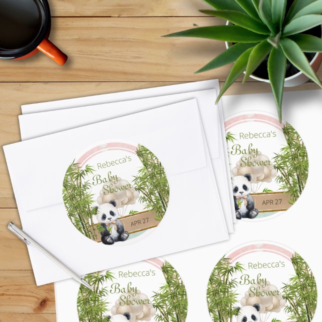 Baby Panda Gender Neutral Baby Shower Sticker (Creator Uploaded)