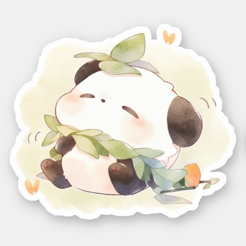 Baby Panda Get Happy Dream Sticker