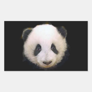 Baby Panda Heart Sticker