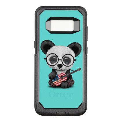 Baby Panda Playing American Flag Guitar OtterBox Commuter Samsung Galaxy S8 Case