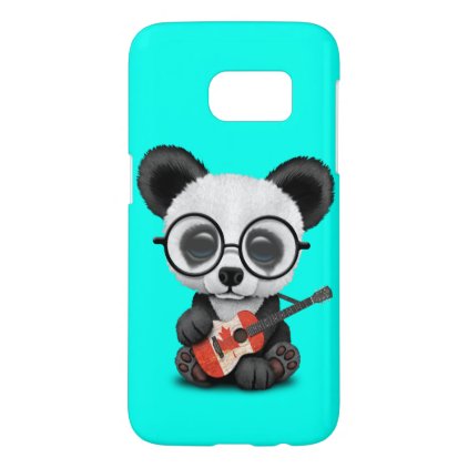 Baby Panda Playing Canadian Flag Guitar Samsung Galaxy S7 Case