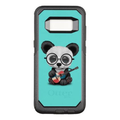 Baby Panda Playing Dominican Flag Guitar OtterBox Commuter Samsung Galaxy S8 Case