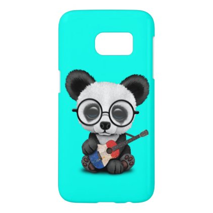 Baby Panda Playing French Flag Guitar Samsung Galaxy S7 Case