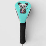 Baby Panda Playing Puerto Rican Flag Guitar Golf Head Cover at Zazzle