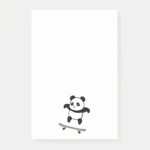 Baby Panda Skateboard Post-it Notes